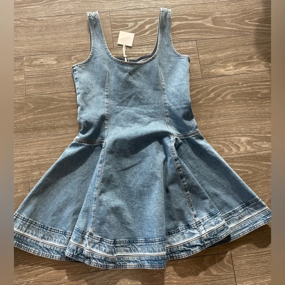 Denim Mini Dress - Picture 2 of 7